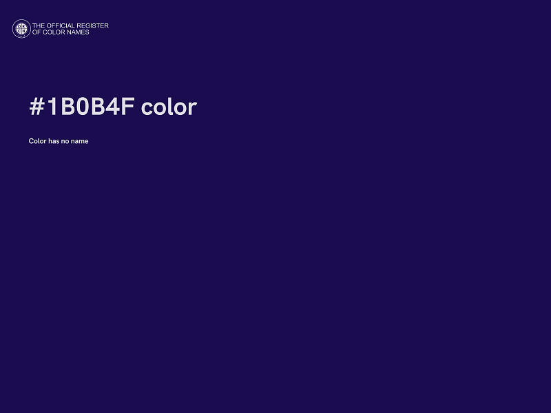 #1B0B4F color image