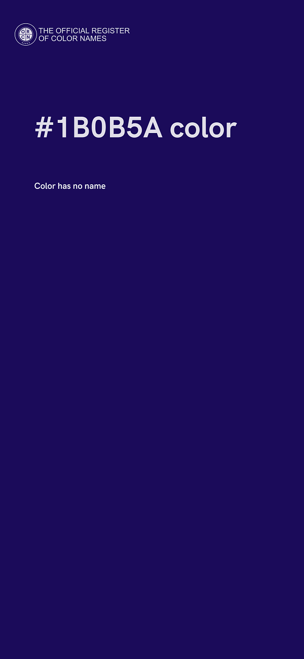 #1B0B5A color image