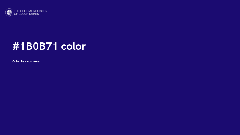 #1B0B71 color image