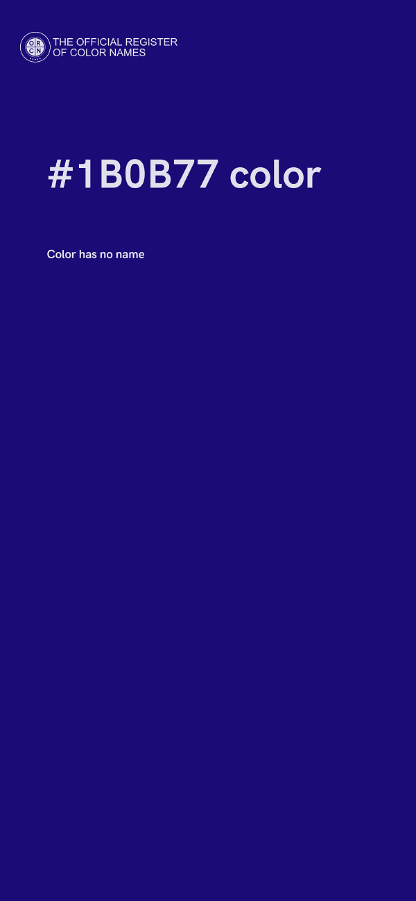 #1B0B77 color image