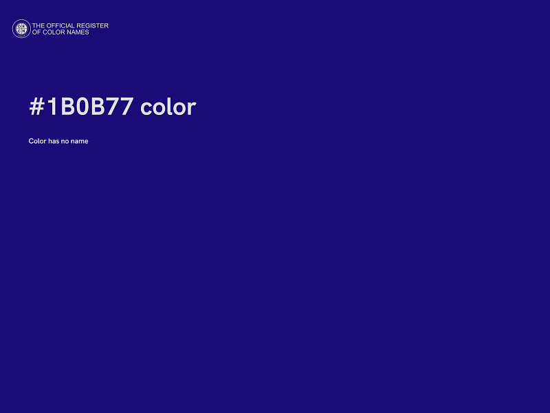 #1B0B77 color image