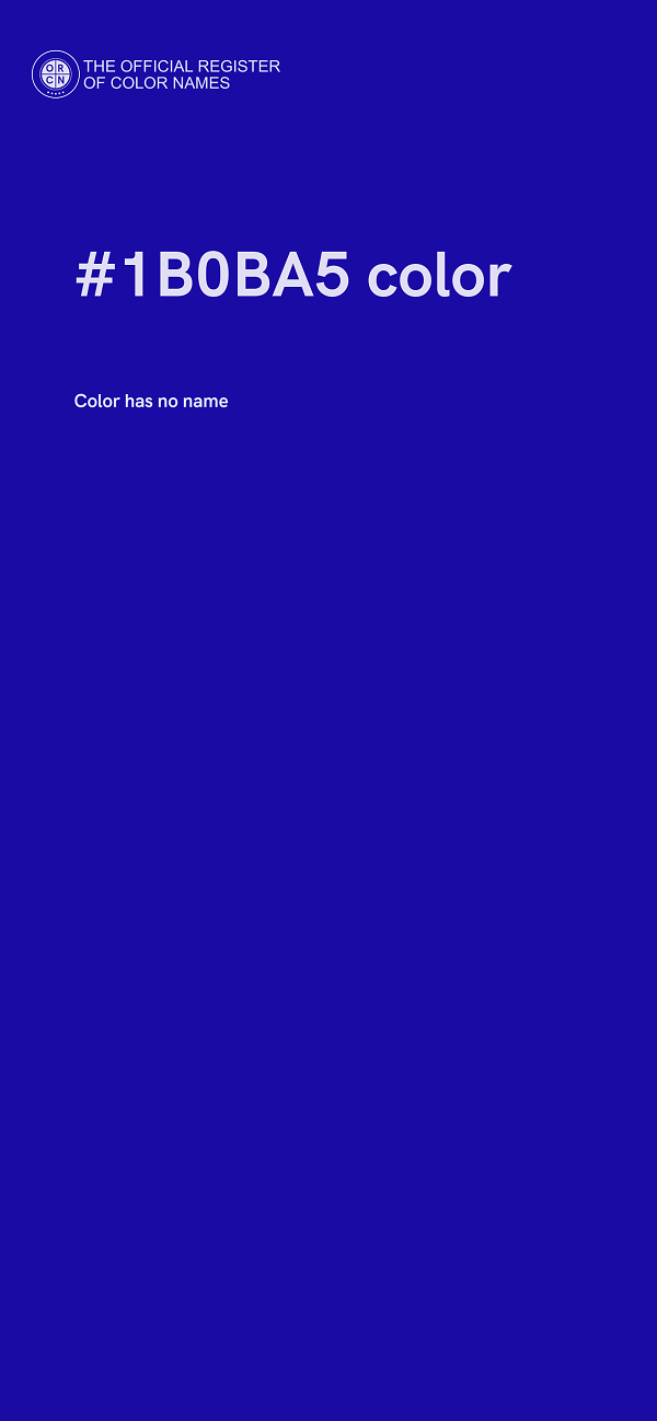 #1B0BA5 color image