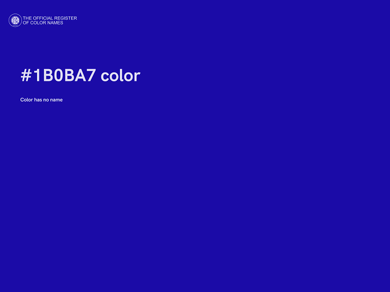 #1B0BA7 color image