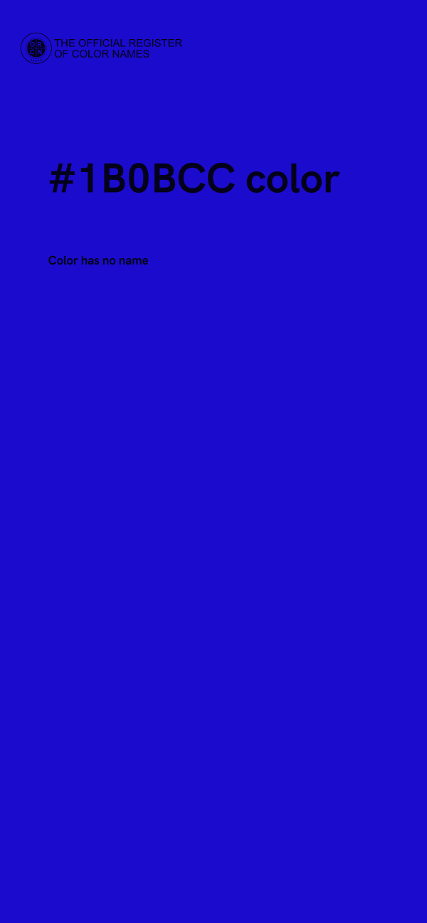 #1B0BCC color image