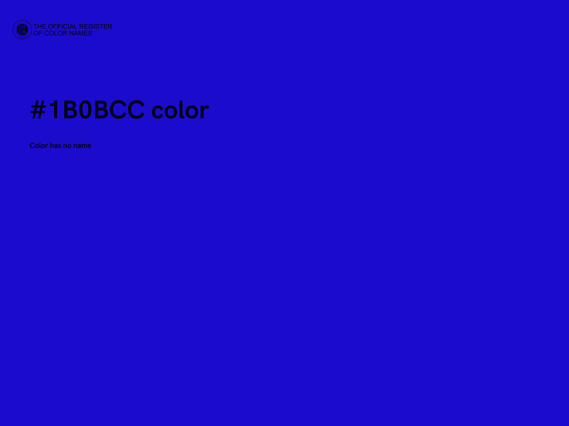 #1B0BCC color image