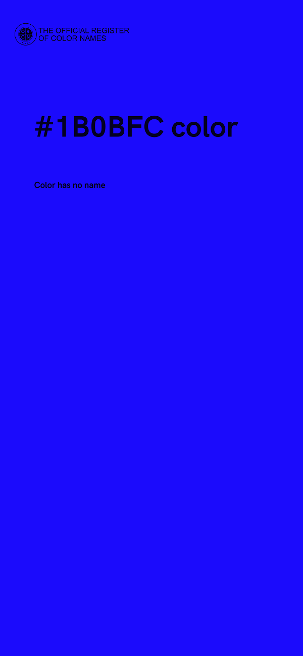 #1B0BFC color image