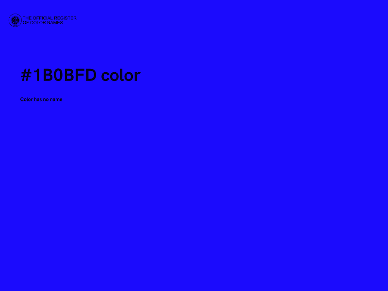 #1B0BFD color image