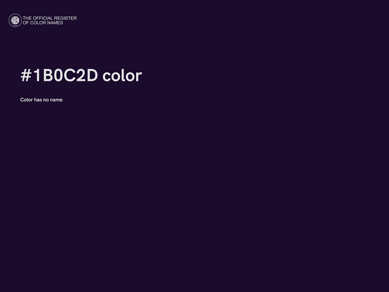 #1B0C2D color image