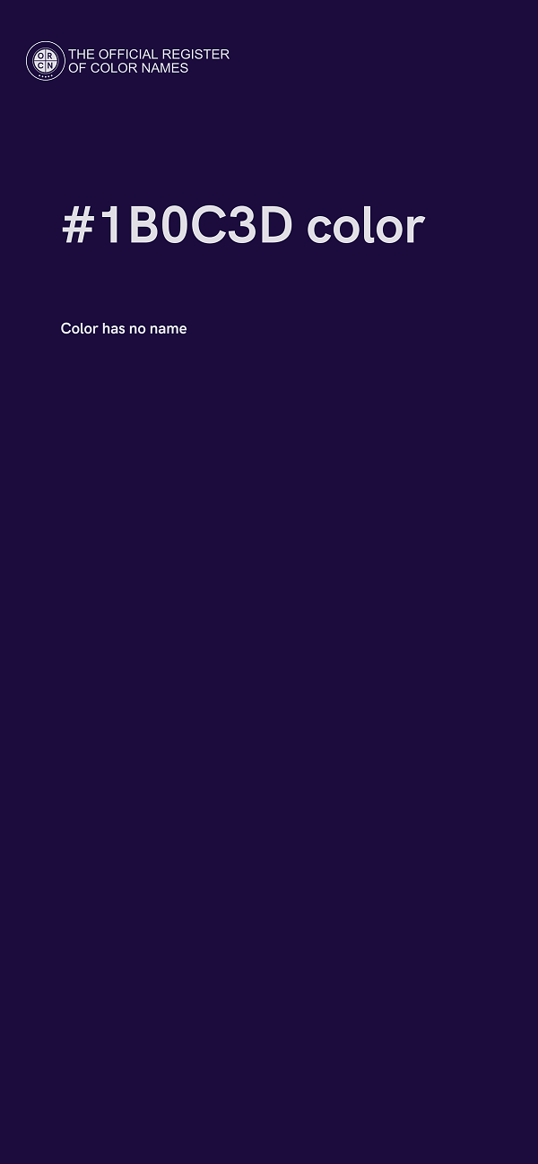 #1B0C3D color image