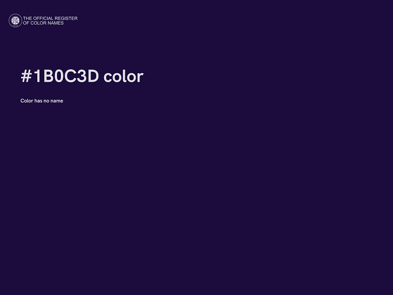 #1B0C3D color image
