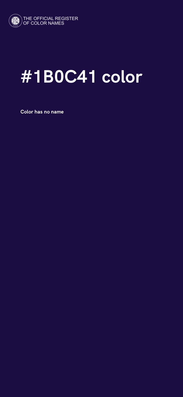 #1B0C41 color image
