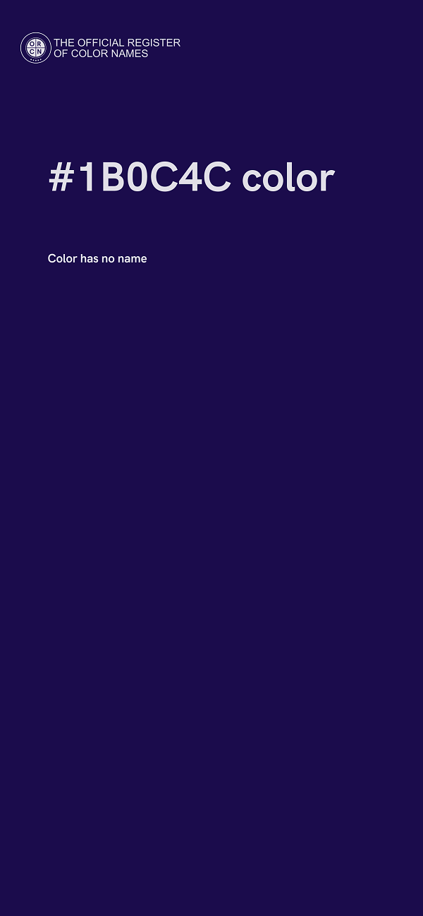 #1B0C4C color image