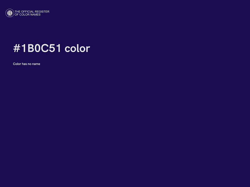 #1B0C51 color image