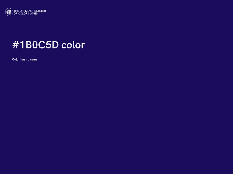 #1B0C5D color image