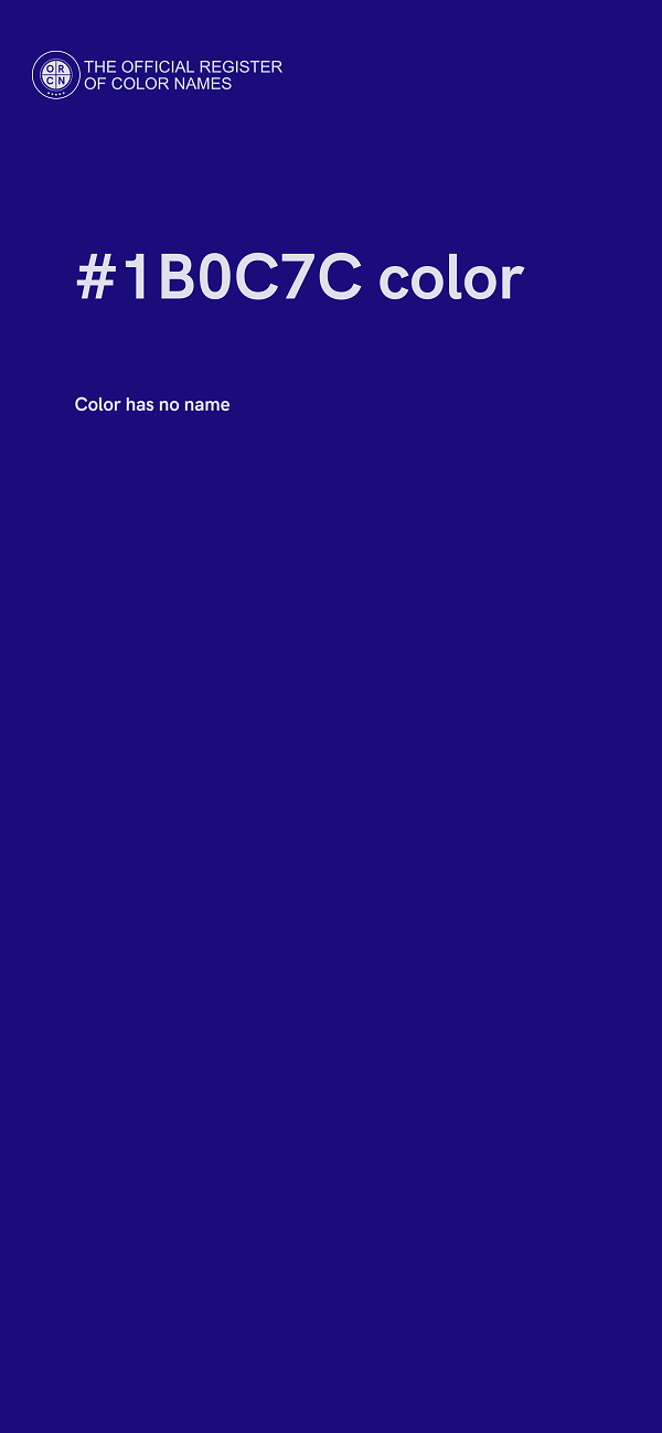 #1B0C7C color image