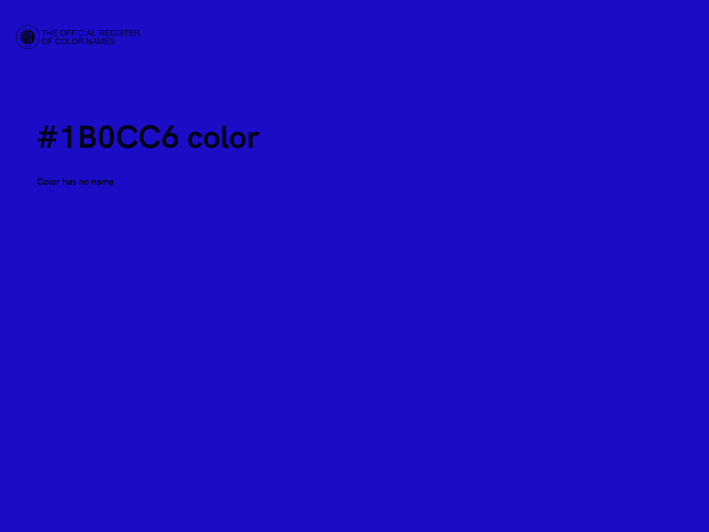 #1B0CC6 color image