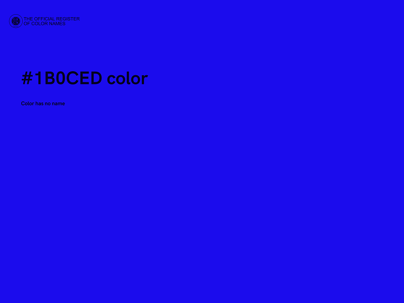 #1B0CED color image