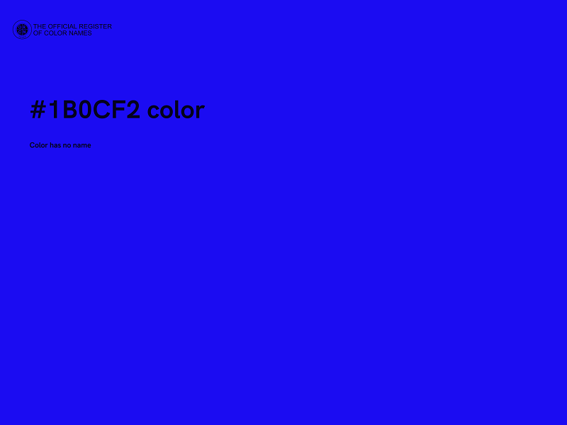 #1B0CF2 color image