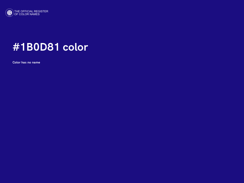 #1B0D81 color image
