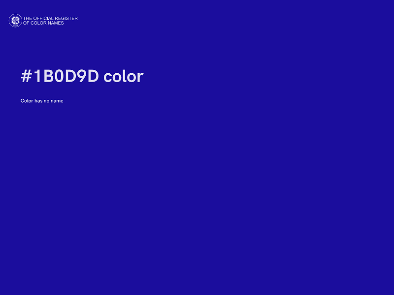 #1B0D9D color image
