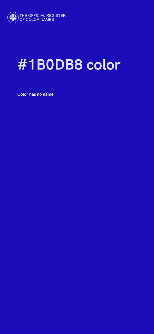 #1B0DB8 color image