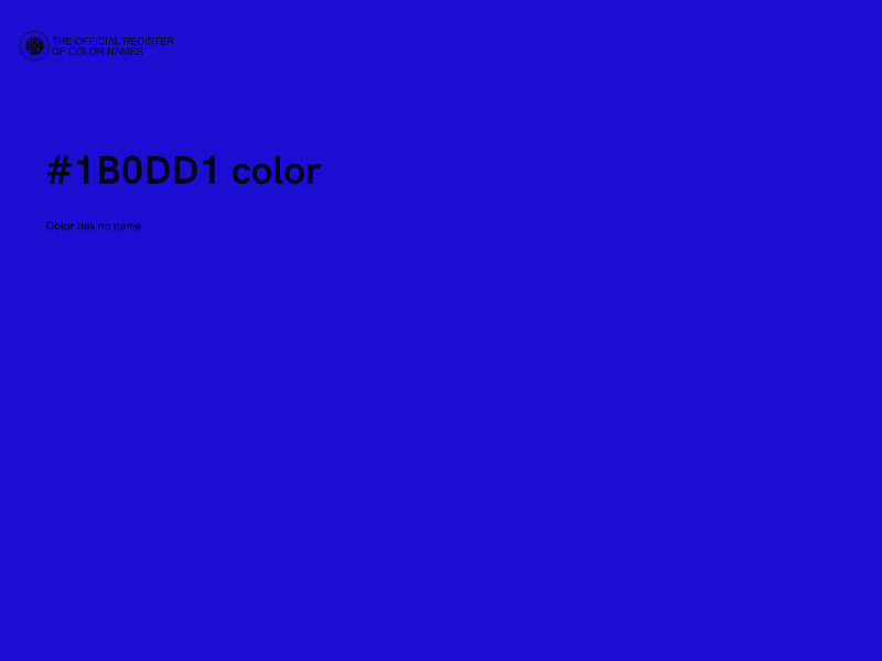 #1B0DD1 color image