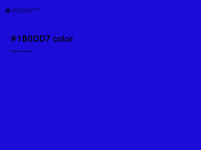 #1B0DD7 color image