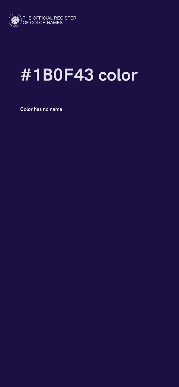 #1B0F43 color image