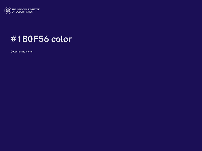#1B0F56 color image