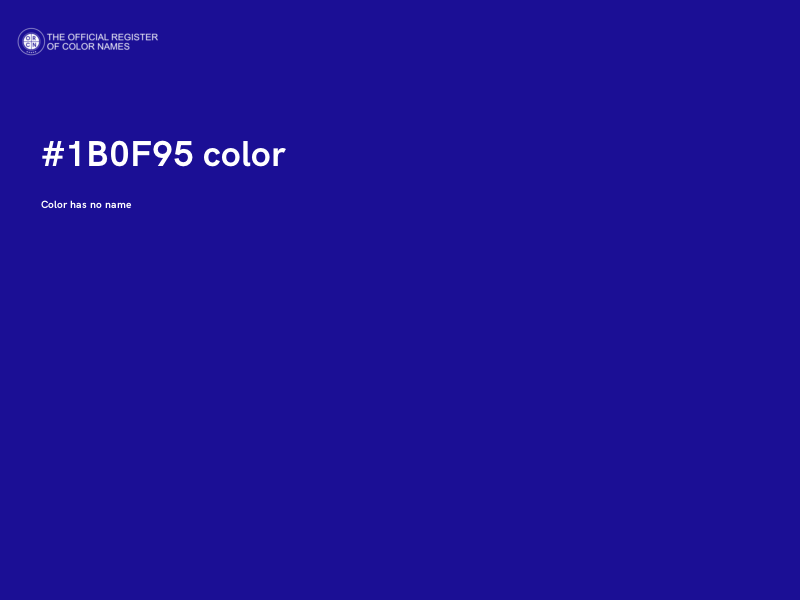 #1B0F95 color image