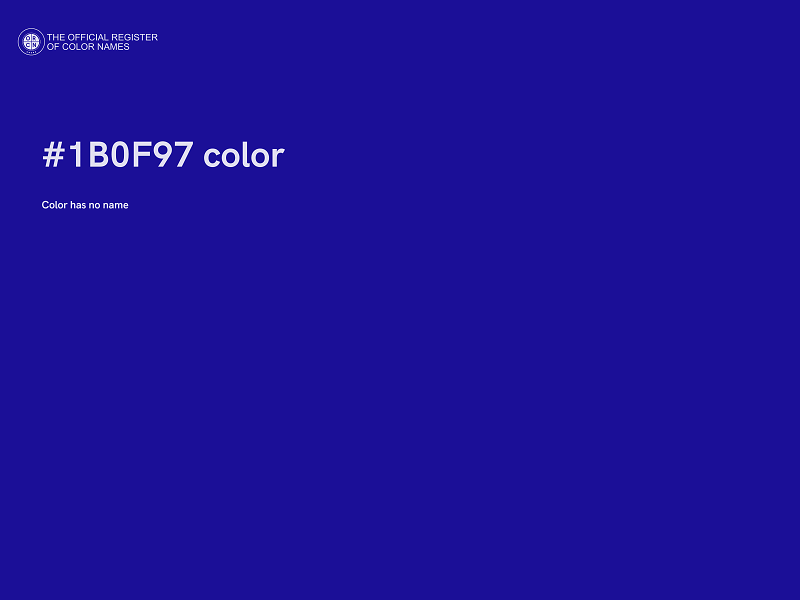 #1B0F97 color image