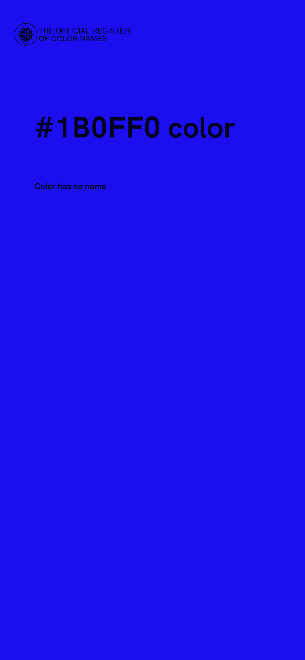 #1B0FF0 color image