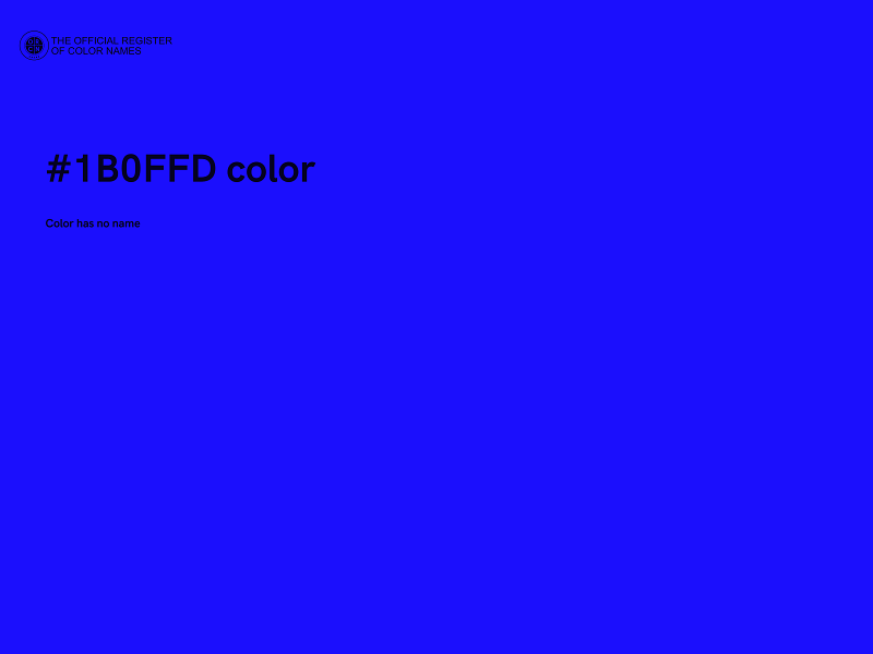 #1B0FFD color image