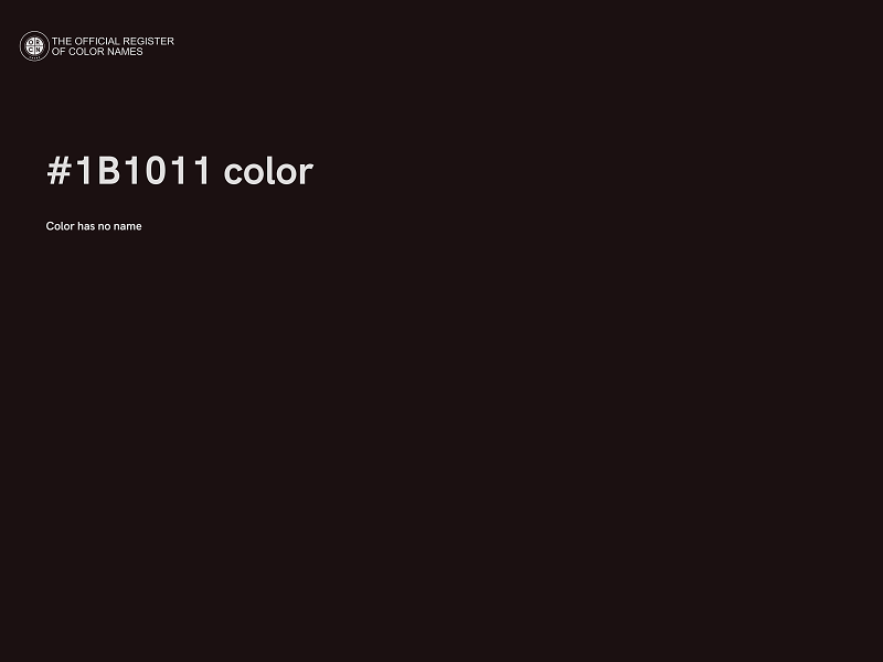 #1B1011 color image