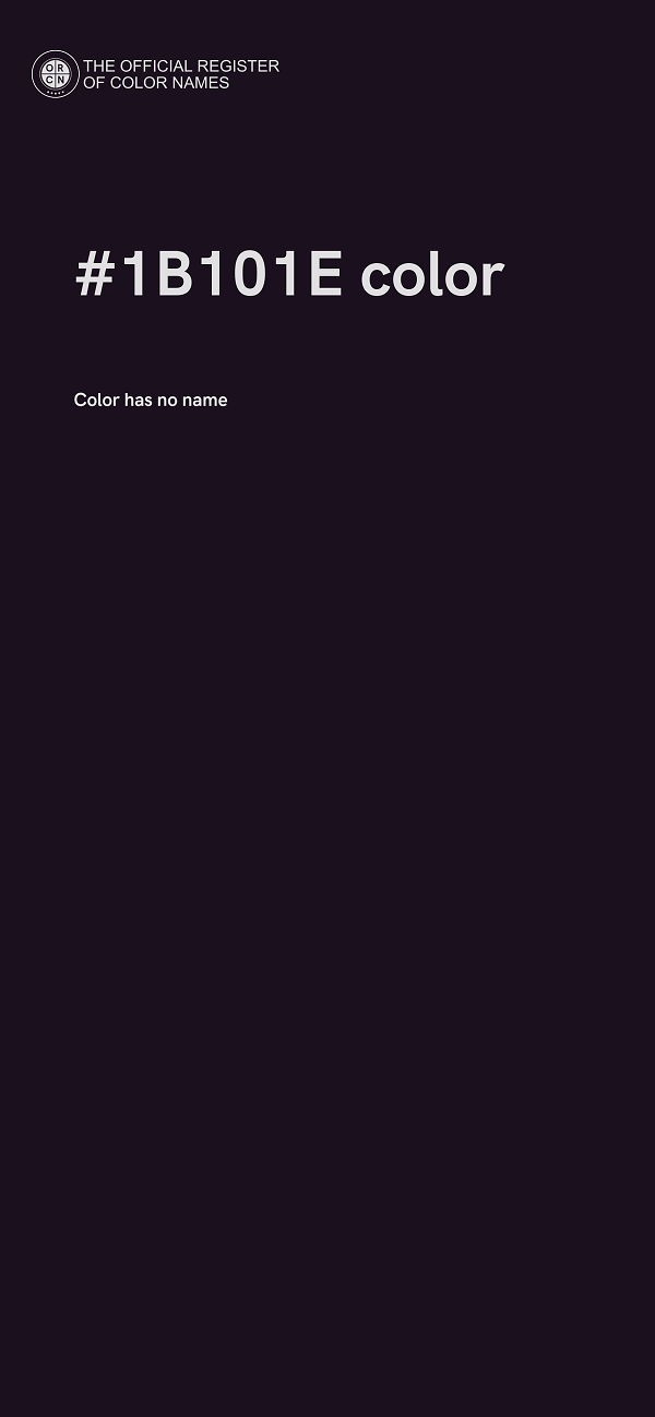 #1B101E color image