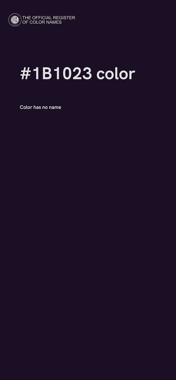 #1B1023 color image