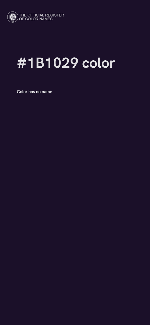 #1B1029 color image