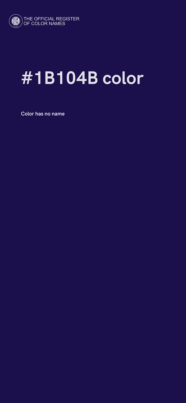 #1B104B color image