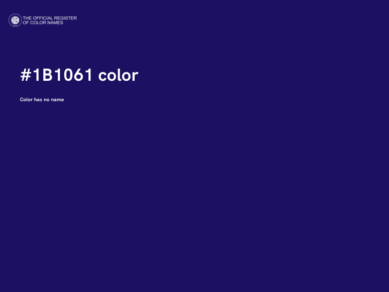 #1B1061 color image