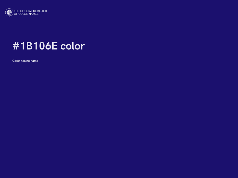 #1B106E color image