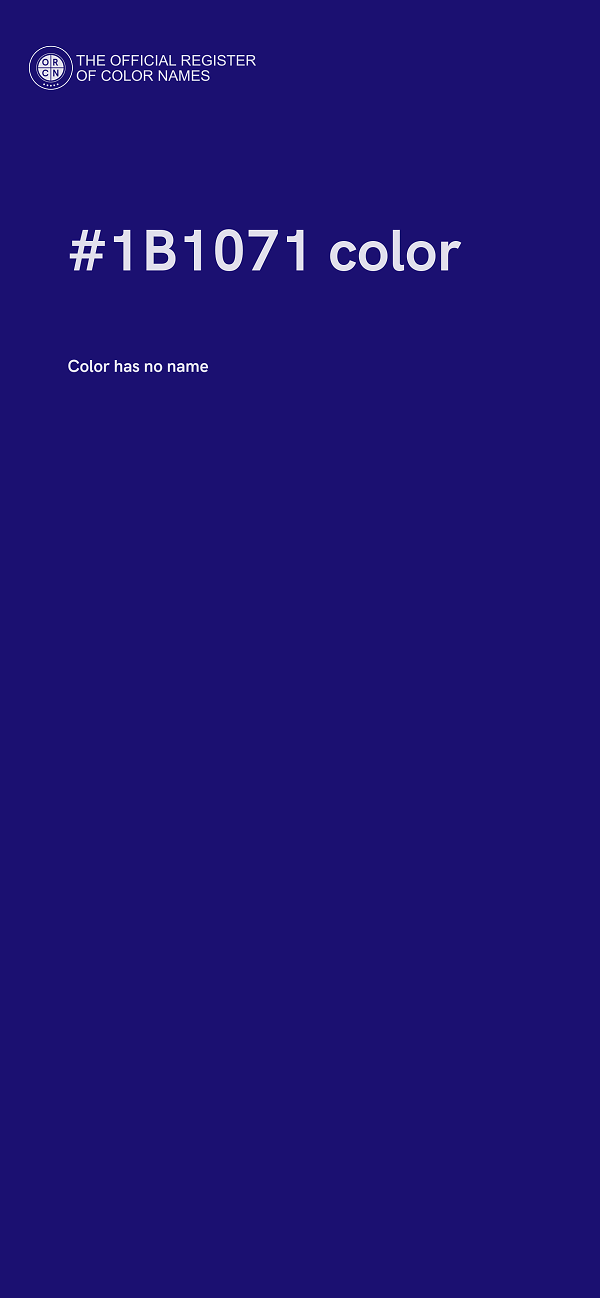 #1B1071 color image