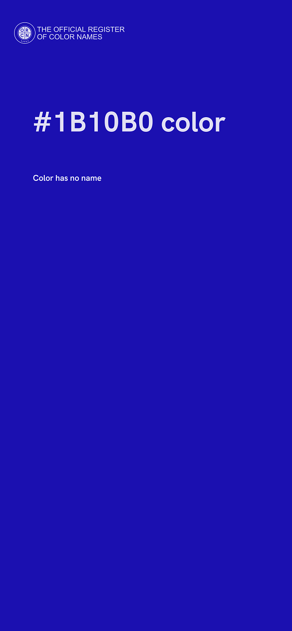 #1B10B0 color image