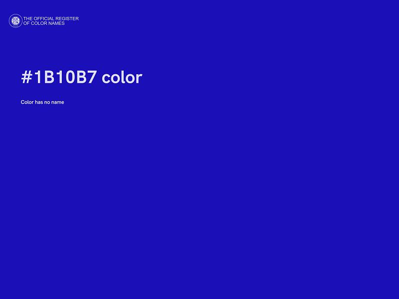 #1B10B7 color image