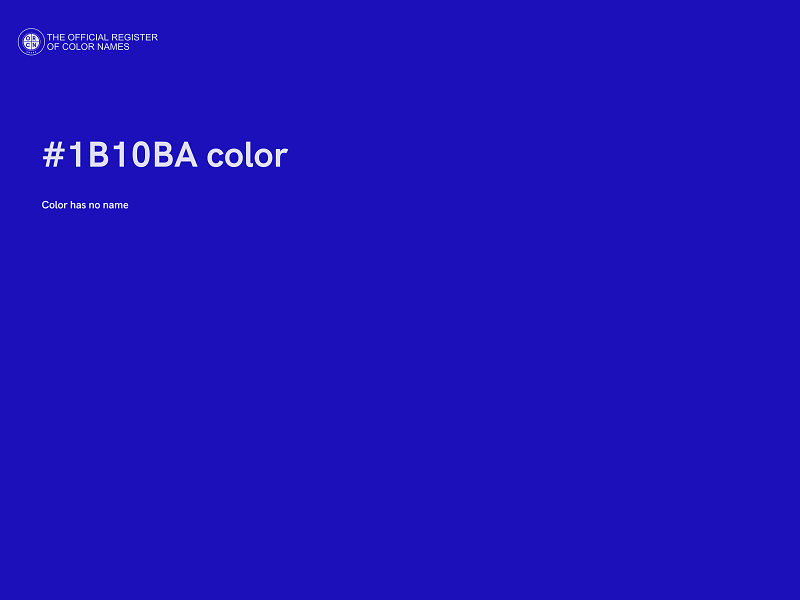 #1B10BA color image