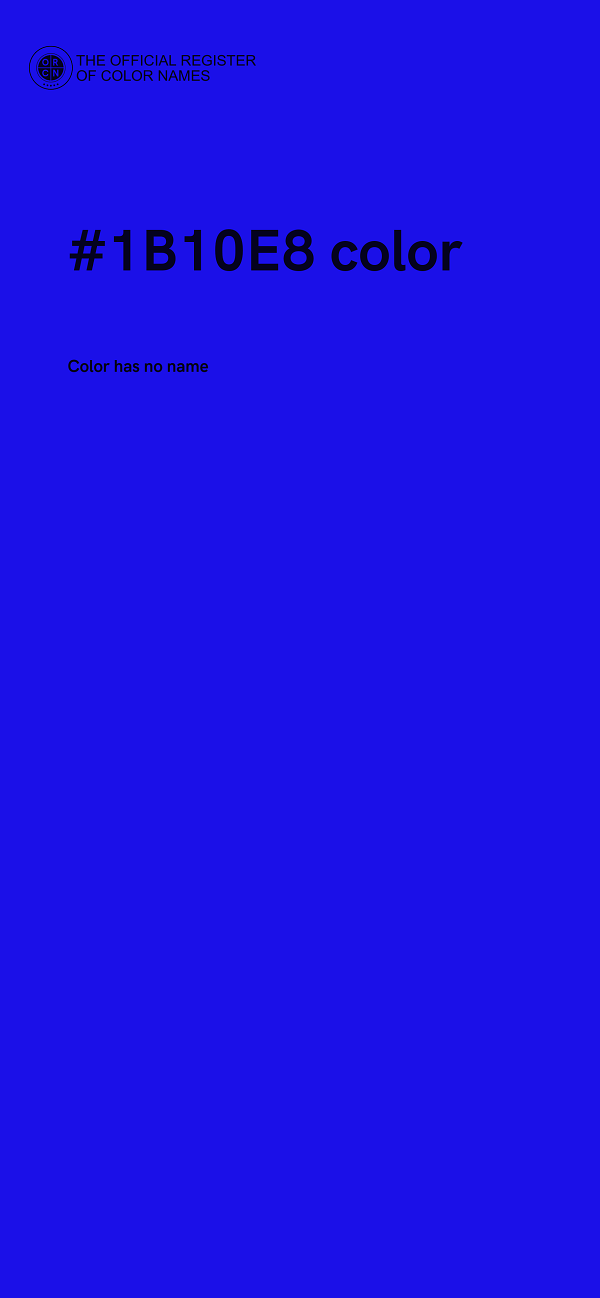 #1B10E8 color image