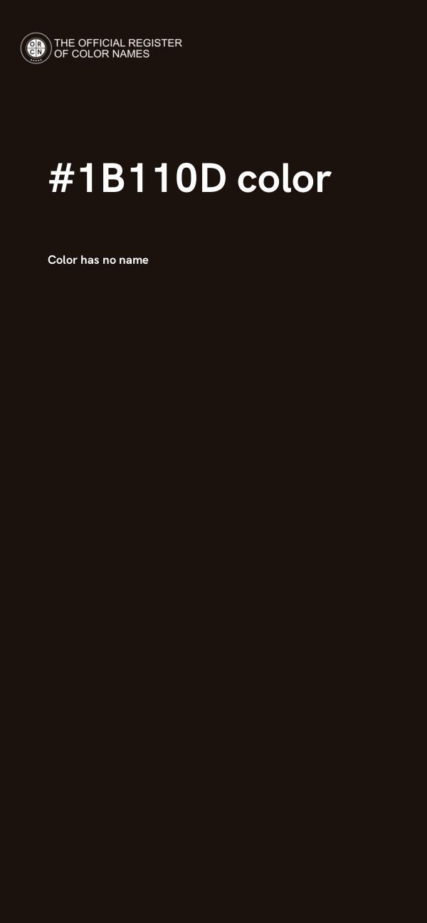 #1B110D color image