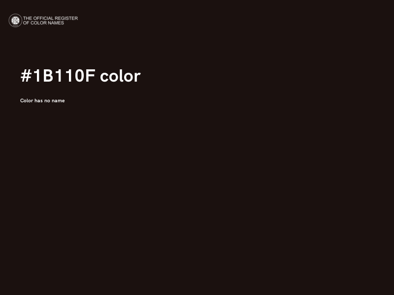 #1B110F color image