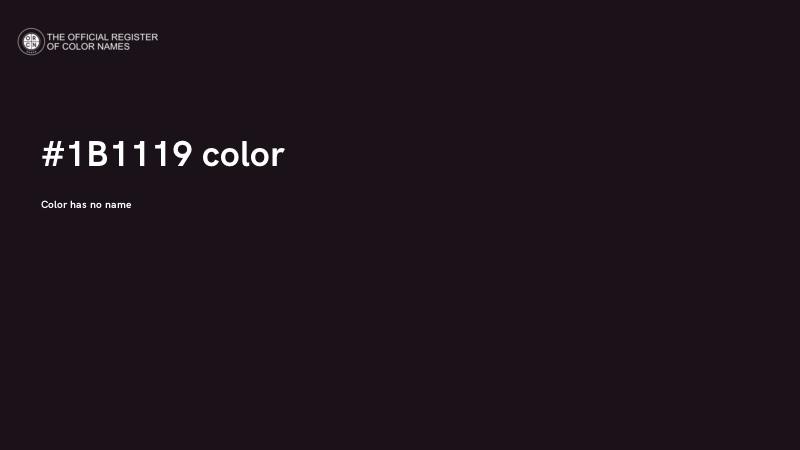#1B1119 color image