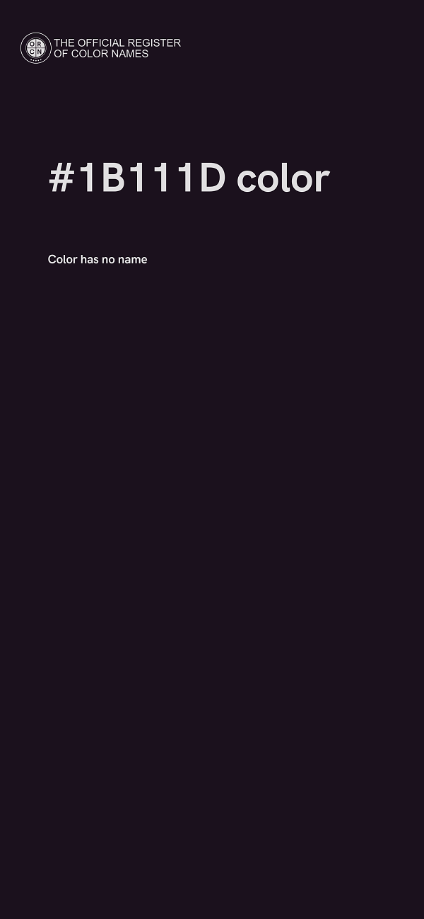 #1B111D color image