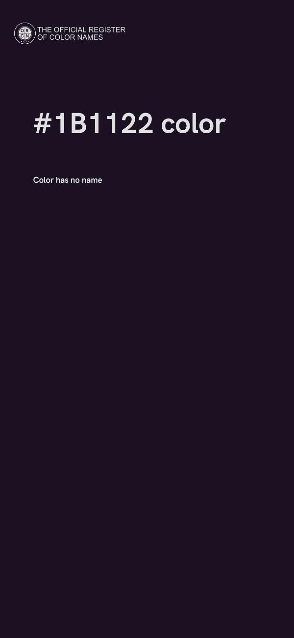 #1B1122 color image